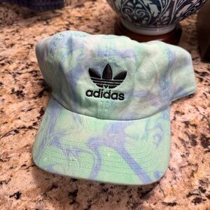 Adidas Tie Dye Hat, Green and Blue Tie Dye
